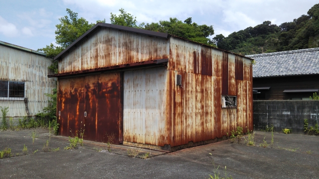 岡山　小屋　解体